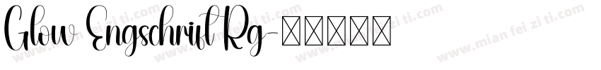 Glow Engschrift Rg字体转换